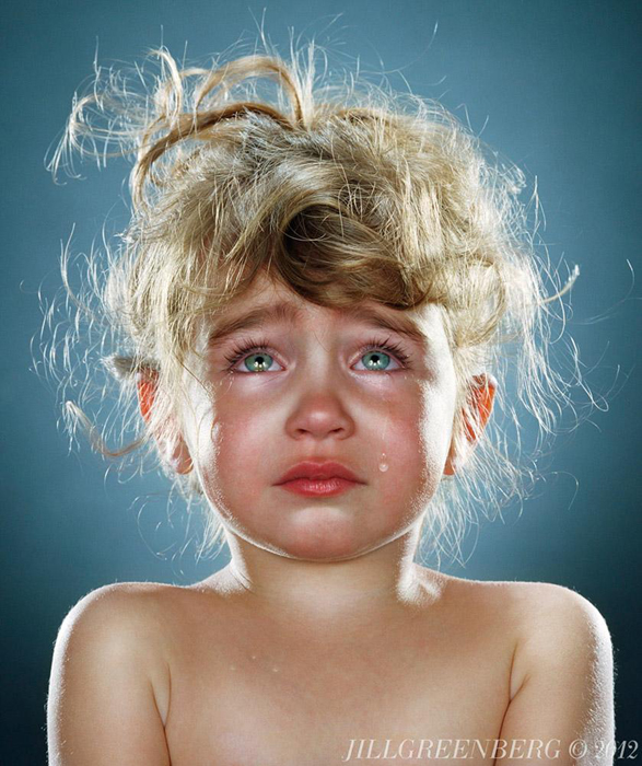 Jill Greenberg did a project that upset many in America. She took photographs of children after having removed a lollipop from them. Than she used photoshop to enhance their features.