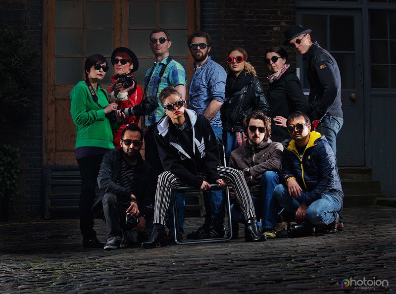 Group photo from the masterclass - Studio Lights vs Speedlites