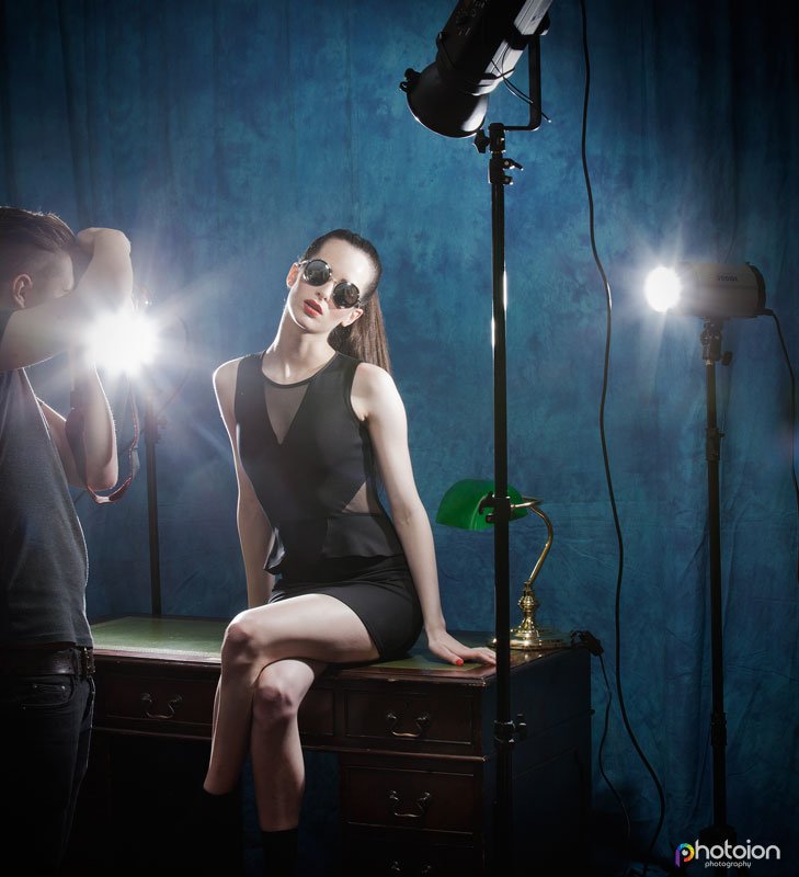 Behind the scenes from one of our Studio Lighting photography workshops in 2014
