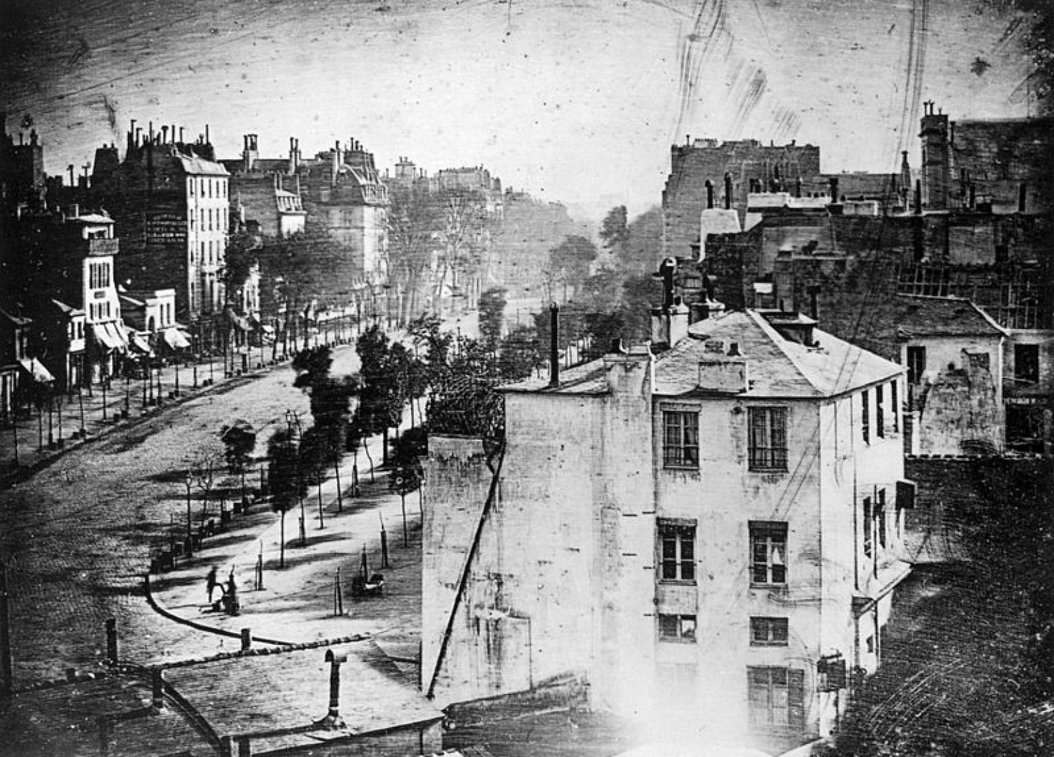 Daguerreotype taken by Daguerre, 1838