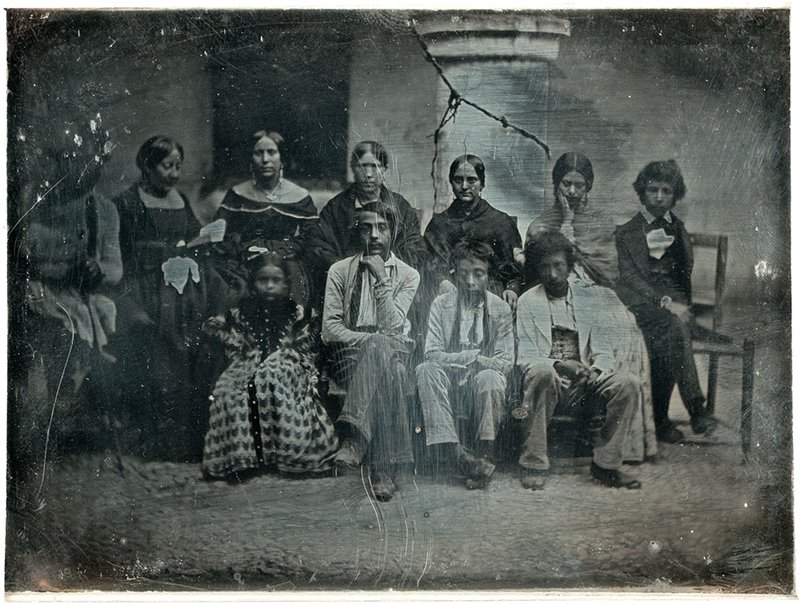 Artist unknown, Mexican Family, daguerreotype, 1847