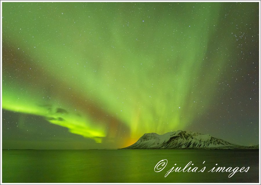 Aurora Borealis, Iceland by Julia Wainwright