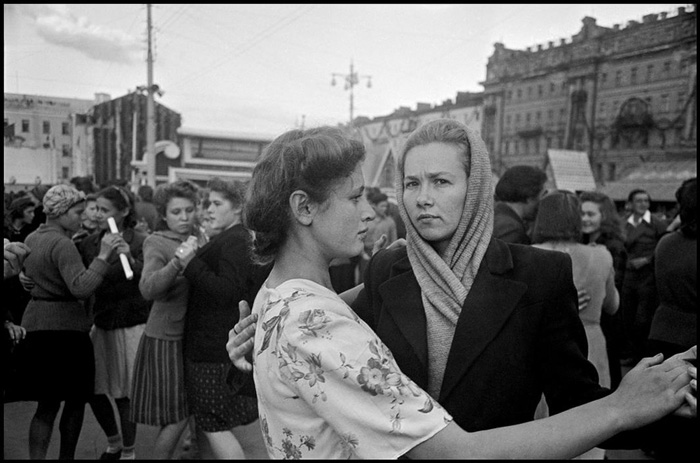 Women dancing, Moscow, 1947 by Robert Capa (c) Magnum