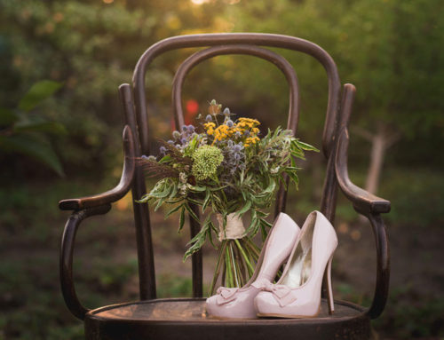 Wedding Photography Courses Image of Bridal shoes and bouquet