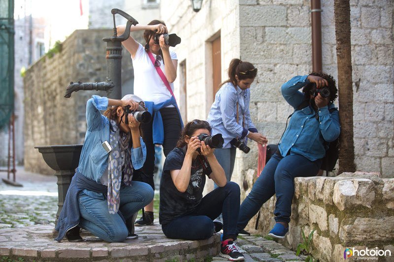 Our students in action, Kotor town, Montenegro