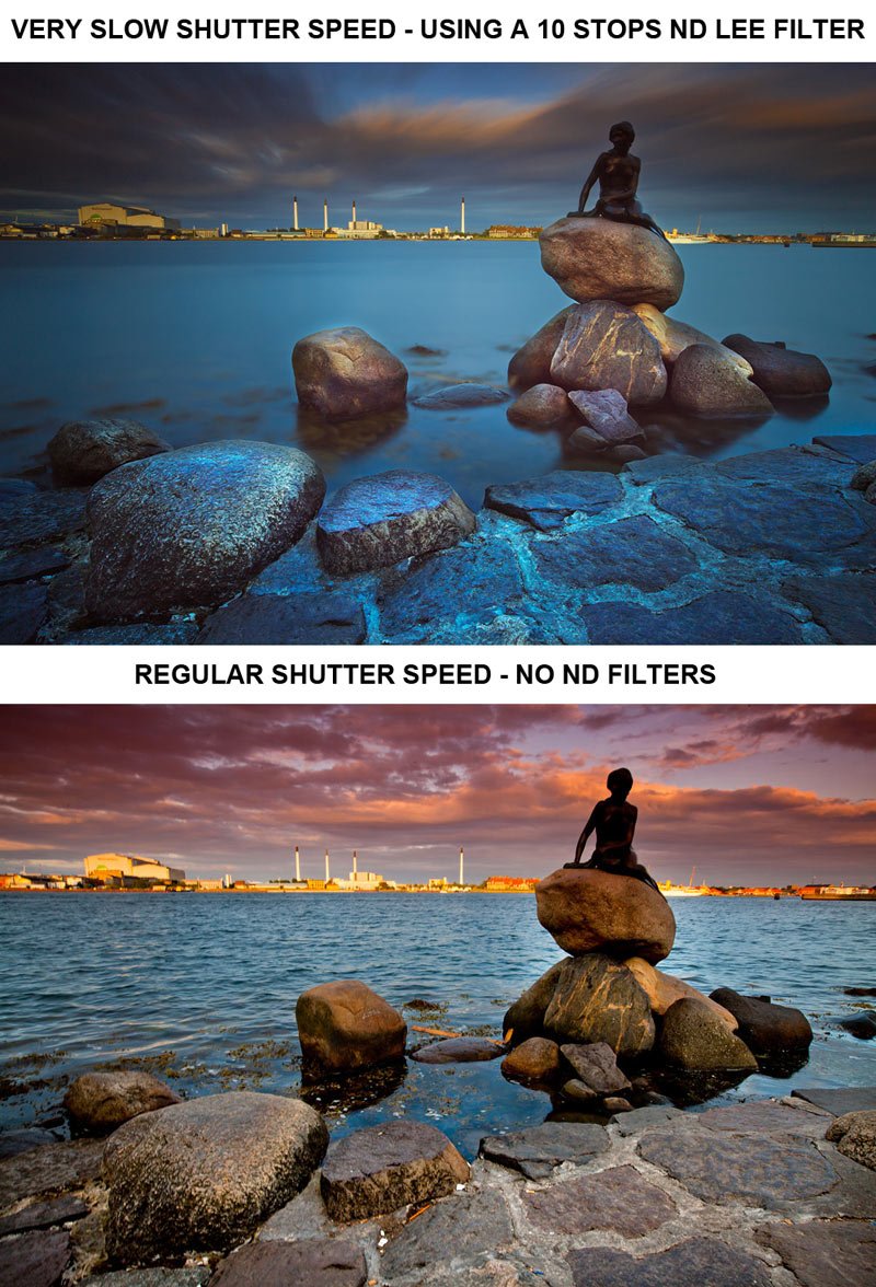 Neutral density filters: Long exposure