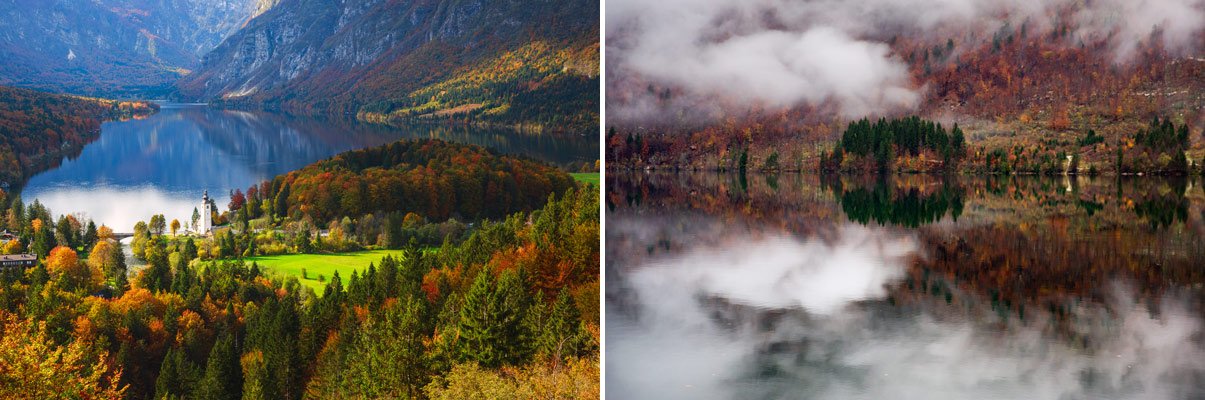 landscape photography slovenia lake bohinj